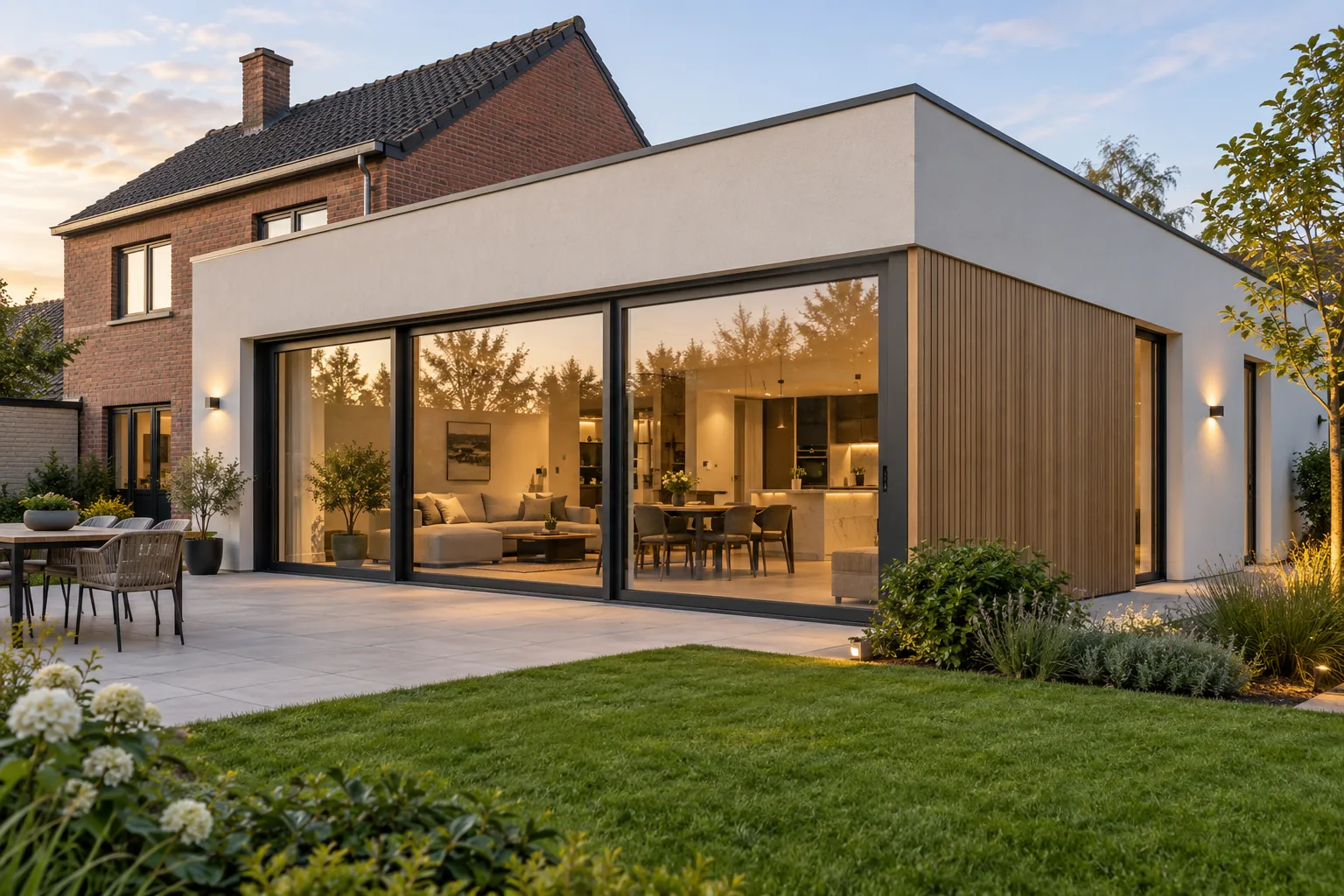 Extension d'habitation contemporaine